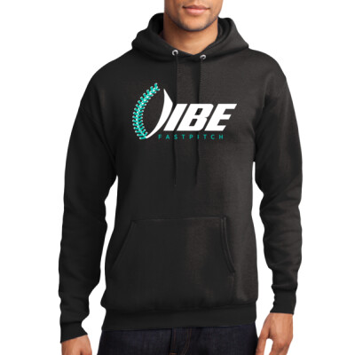 Vibe fleece pullover hoodie - Black  Thumbnail